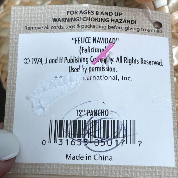 Chantilly Lane Pancho Chihuahua Singing Feliz Navidad Animated Dog w/ Tags READ - Picture 12 of 14